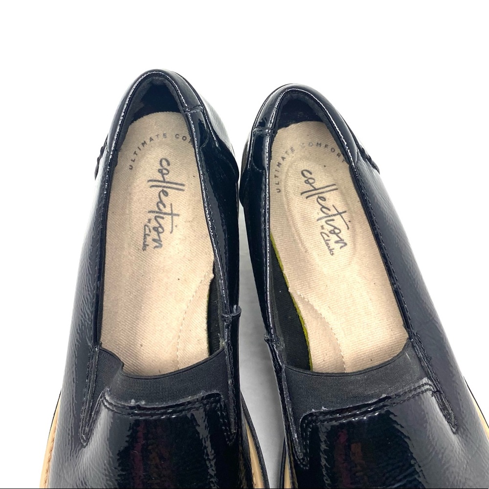 Clarks Patent Leather Slip Ons - Picture 7 of 7